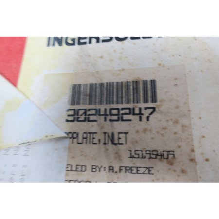 Ingersoll-Rand Inlet Stopplate Air Compressor Parts And Accessory 30249247